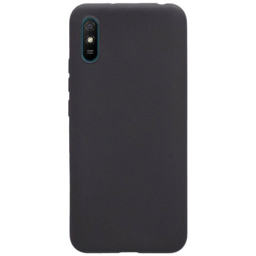 Силиконовый чехол для Xiaomi Redmi 9A TPU 1мм Черный матовый