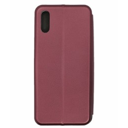 Чехол книжка для Xiaomi Redmi 9A Book Cover Бордовый
