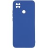 Силиконовый чехол для Xiaomi Redmi 9C Soft с микрофиброй Синий