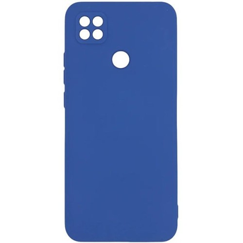 Силиконовый чехол для Xiaomi Redmi 9C Soft с микрофиброй Синий