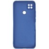 Силиконовый чехол для Xiaomi Redmi 9C Soft с микрофиброй Синий