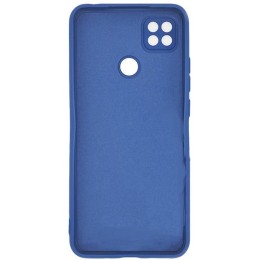 Силиконовый чехол для Xiaomi Redmi 9C Soft с микрофиброй Синий