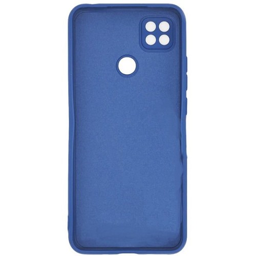 Силиконовый чехол для Xiaomi Redmi 9C Soft с микрофиброй Синий