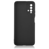 Силиконовый чехол для Xiaomi Redmi 9T TPU 1мм с защитой камеры Черный матовый