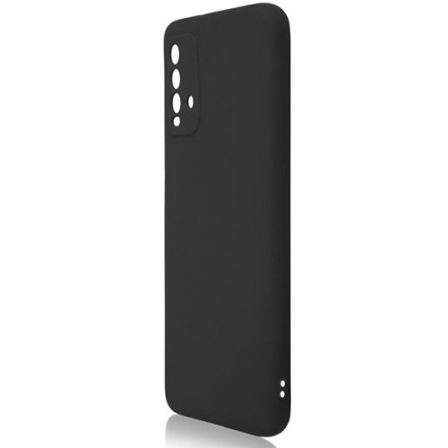 Силиконовый чехол для Xiaomi Redmi 9T TPU 1мм с защитой камеры Черный матовый