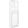 Силиконовый чехол для Xiaomi Redmi A1+ Silicone Card Holder Case с защитой камеры Прозрачный