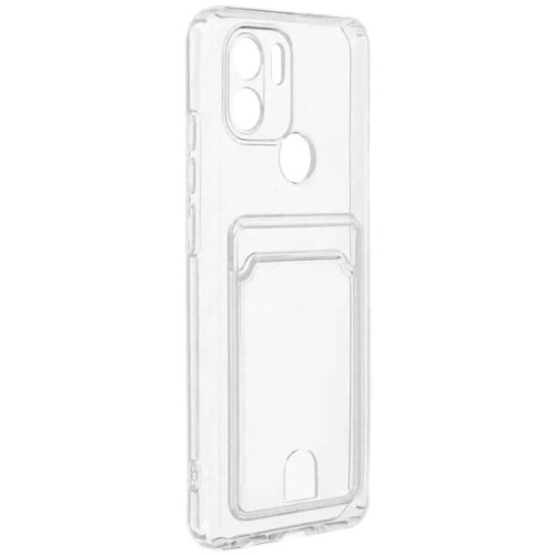 Силиконовый чехол для Xiaomi Redmi A1+ Silicone Card Holder Case с защитой камеры Прозрачный
