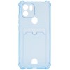 Силиконовый чехол для Xiaomi Redmi A1+ Silicone Card Holder с защитой камеры Голубой