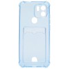 Силиконовый чехол для Xiaomi Redmi A1+ Silicone Card Holder с защитой камеры Голубой