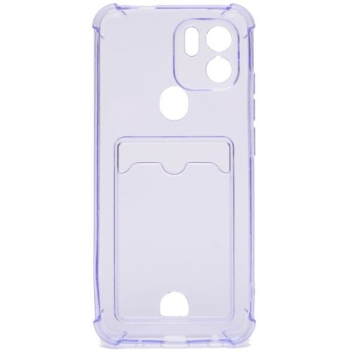 Силиконовый чехол для Xiaomi Redmi A1+ Silicone Card Holder с защитой камеры Сиреневый