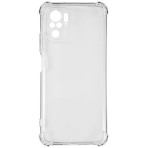 Силиконовый чехол для Xiaomi Redmi Note 10 iBox Crystal противоударный с усиленными углами Прозрачный