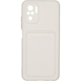 Силиконовый чехол для Xiaomi Redmi Note 10 iBox Crystal с кардхолдером Прозрачный