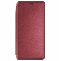 Чехол книжка для Xiaomi Redmi Note 10 Book Cover Бордовый