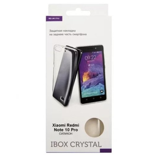 Силиконовый чехол для Xiaomi Redmi Note 10 Pro iBox Crystal Прозрачный