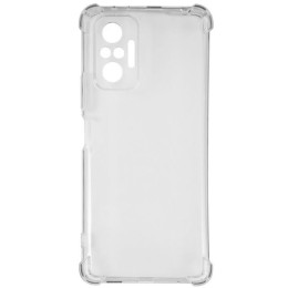 Силиконовый чехол для Xiaomi Redmi Note 10 Pro iBox Crystal противоударный с усиленными углами Прозрачный