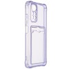 Силиконовый чехол для Xiaomi Redmi Note 11 Silicone Card Holder Case Сиреневый