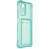 Силиконовый чехол для Xiaomi Redmi Note 11 Silicone Card Holder Case Мятный