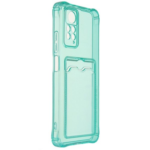 Силиконовый чехол для Xiaomi Redmi Note 11 Silicone Card Holder Case Мятный