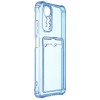 Силиконовый чехол для Xiaomi Redmi Note 11 Silicone Card Holder Case Голубой