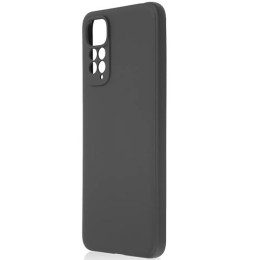 Силиконовый чехол для Xiaomi Redmi Note 11S TPU 1мм защитой камеры Черный