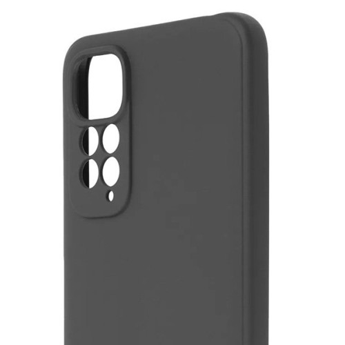 Силиконовый чехол для Xiaomi Redmi Note 11S TPU 1мм защитой камеры Черный