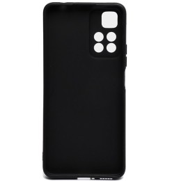 Силиконовый чехол для Xiaomi Redmi Note 11S 5G TPU 1мм с защитой камеры Черный