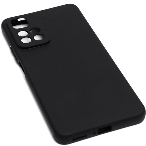 Силиконовый чехол для Xiaomi Redmi Note 11S 5G TPU 1мм с защитой камеры Черный