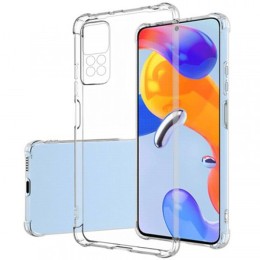 Силиконовый чехол для Xiaomi Redmi Note 11 Pro iBox Crystal с усиленными углами и защитой камеры Прозрачный