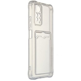 Силиконовый чехол для Xiaomi Redmi Note 11 Pro Silicone Card Holder Case Прозрачный