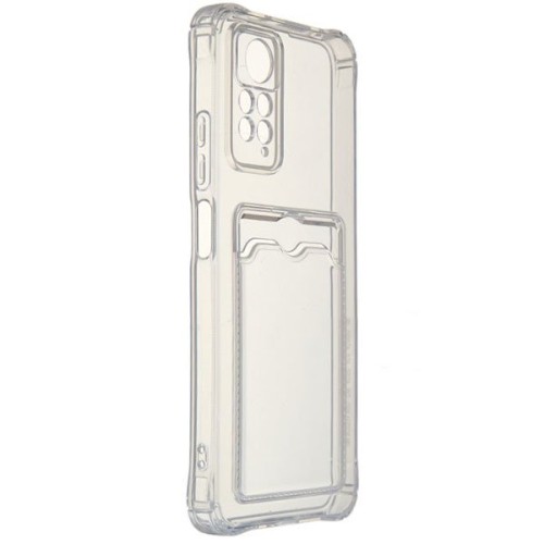 Силиконовый чехол для Xiaomi Redmi Note 11 Pro Silicone Card Holder Case Прозрачный