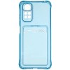 Силиконовый чехол для Xiaomi Redmi Note 11 Pro Silicone Card Holder Case Голубой