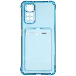Силиконовый чехол для Xiaomi Redmi Note 11 Pro Silicone Card Holder Case Голубой