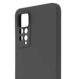Силиконовый чехол для Xiaomi Redmi Note 11 Pro TPU 1мм с защитой камеры Черный