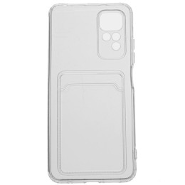 Силиконовый чехол для Xiaomi Redmi Note 12S Silicone Card Holder с защитой камеры Прозрачный