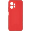 Силиконовый чехол для Xiaomi Redmi Note 12 4G Soft Matte с микрофиброй Красный
