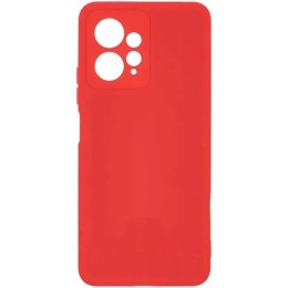 Силиконовый чехол для Xiaomi Redmi Note 12 4G Soft Matte с микрофиброй Красный