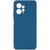 Силиконовый чехол для Xiaomi Redmi Note 12 4G Soft Matte с микрофиброй Синий