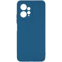 Силиконовый чехол для Xiaomi Redmi Note 12 4G Soft Matte с микрофиброй Синий