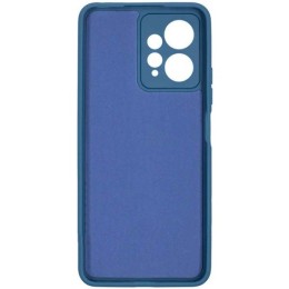 Силиконовый чехол для Xiaomi Redmi Note 12 4G Soft Matte с микрофиброй Синий