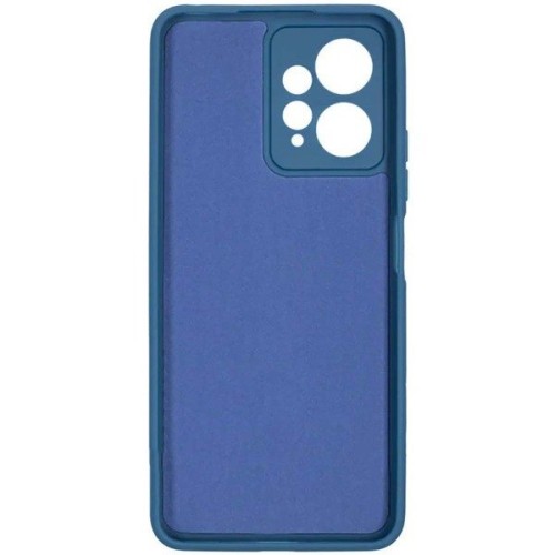 Силиконовый чехол для Xiaomi Redmi Note 12 4G Soft Matte с микрофиброй Синий