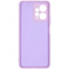 Силиконовый чехол для Xiaomi Redmi Note 12 4G Soft Matte с микрофиброй Сиреневый