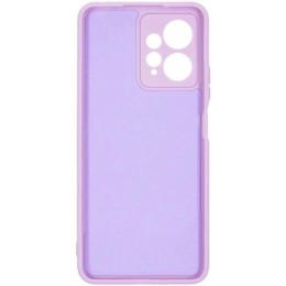 Силиконовый чехол для Xiaomi Redmi Note 12 4G Soft Matte с микрофиброй Сиреневый
