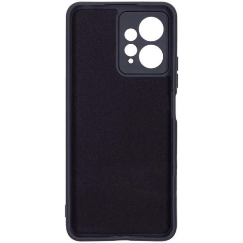 Силиконовый чехол для Xiaomi Redmi Note 12 4G Soft Matte с микрофиброй Черный