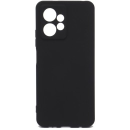 Силиконовый чехол для Xiaomi Redmi Note 12 4G TPU 1мм с защитой камеры Черный