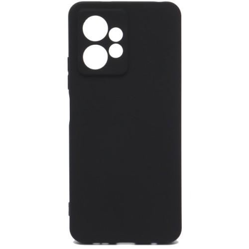 Силиконовый чехол для Xiaomi Redmi Note 12 4G TPU 1мм с защитой камеры Черный