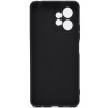 Силиконовый чехол для Xiaomi Redmi Note 12 4G TPU 1мм с защитой камеры Черный