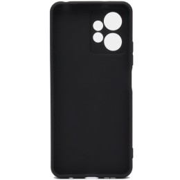 Силиконовый чехол для Xiaomi Redmi Note 12 4G TPU 1мм с защитой камеры Черный