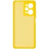 Силиконовый чехол для Xiaomi Redmi Note 12 5G Soft Matte с микрофиброй Желтый