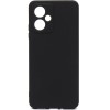 Силиконовый чехол для Xiaomi Redmi Note 12 5G Soft Matte с защитой камеры Черный
