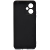 Силиконовый чехол для Xiaomi Redmi Note 12 5G Soft Matte с защитой камеры Черный